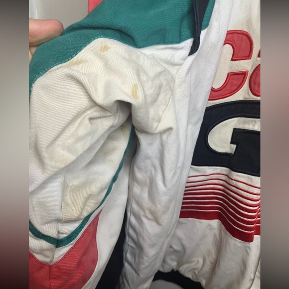 John Force Racing Castrol GTX Pit Jacket White Mens Size 2XL Vintage - Picture 9 of 16